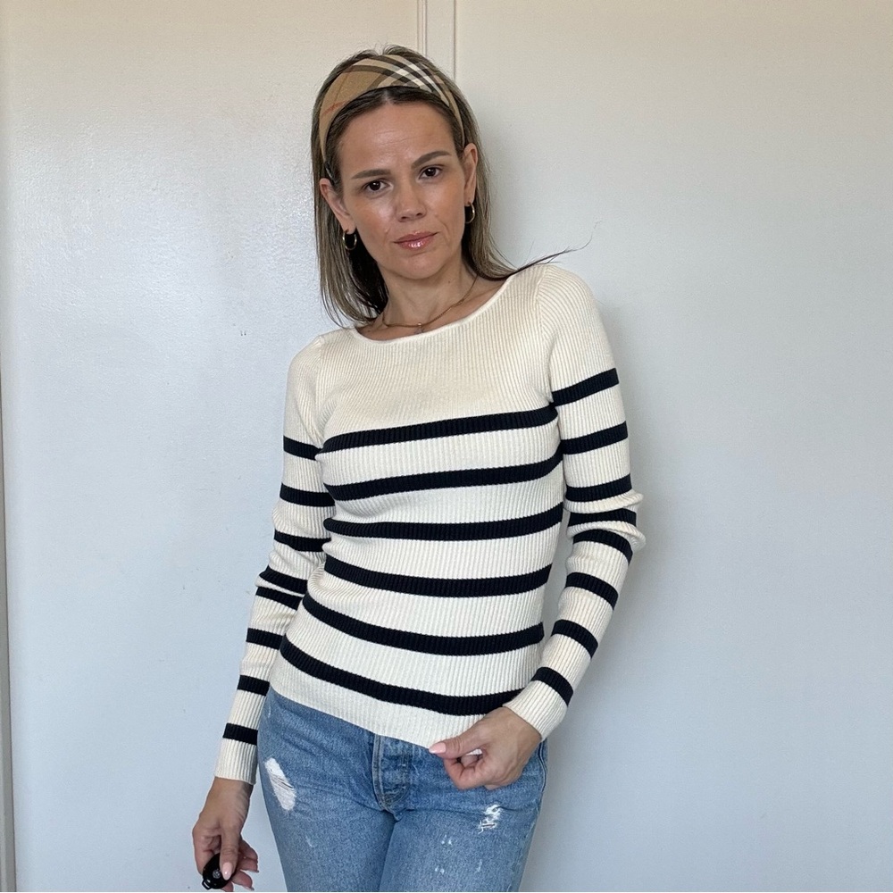 Zara Striped Knit Sweater - Picture 7 of 10